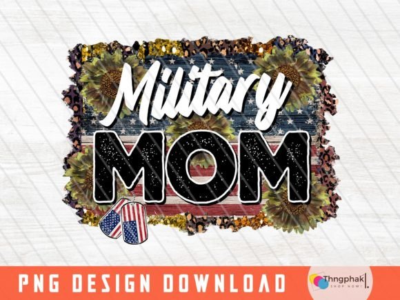 American Flag Png, Military Mom PNG Graphics and T-Shirt Designs