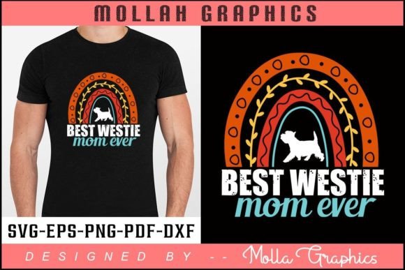 Best Westie Mom Ever Typography Design Graphics and Print Templates Review