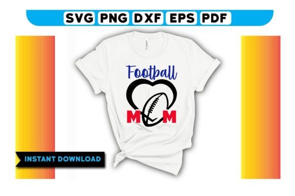 FOOT BALL MOM Graphics and T-Shirt Designs
