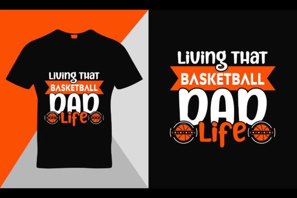 Living That Basketball Template Design: Graphics and T-Shirt Designs
