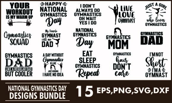 National Gymnastics Day T Shirt Designs Graphics Review