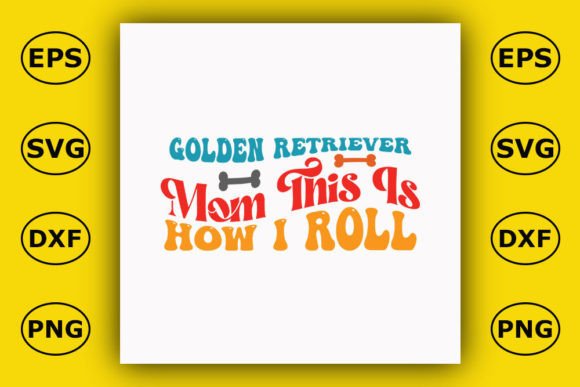 Retro Dog T-shirt Design, Golden Graphics and T-Shirt Designs