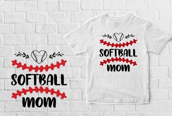 Softball Mom Baseball T-Shirt Design: Graphics and Print Templates Review