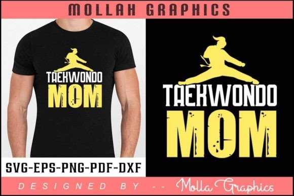 Taekwondo Mom Typography T Shirt Design: Graphics & Print Templates Review